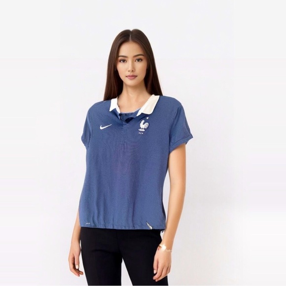 NIKE France 2014 FIFA World Cup Football Soccer Jersey Size Large - Picture 3 of 7